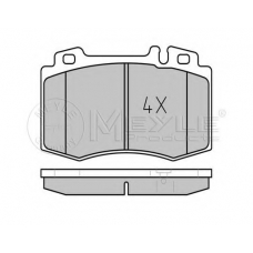 025 237 4517/PD MEYLE Комплект тормозных колодок, дисковый тормоз