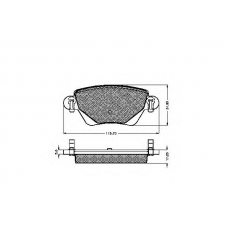 32898 SPIDAN Комплект тормозных колодок, дисковый тормоз