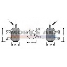 1800D312 VAN WEZEL Осушитель, кондиционер