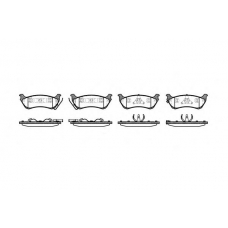 0698.01 QUINTON HAZELL Комплект тормозных колодок, дисковый тормоз