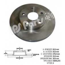 IBT-1296 IPS Parts Тормозной диск
