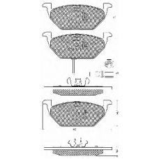 10686 BSF Комплект тормозных колодок, дисковый тормоз