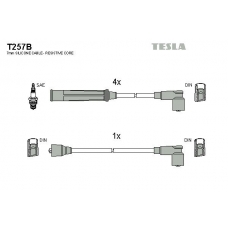T257B TESLA Комплект проводов зажигания