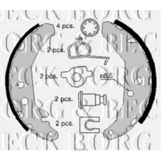 BBS6149 BORG & BECK Комплект тормозных колодок