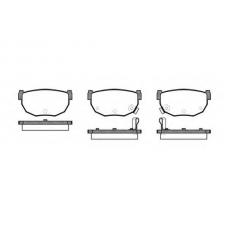 P0513.12 WOKING Комплект тормозных колодок, дисковый тормоз