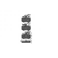 31125 SPIDAN Комплект тормозных колодок, дисковый тормоз