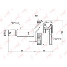 CO-3769A LYNX Шрус наружн. kia sportage(je)