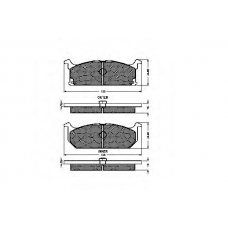 31179 SPIDAN Комплект тормозных колодок, дисковый тормоз