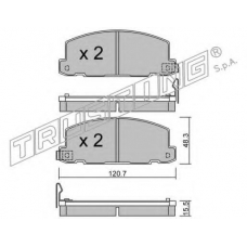 369.0 TRUSTING Комплект тормозных колодок, дисковый тормоз