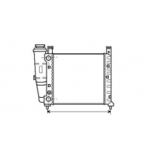 FT2076 AVA Радиатор, охлаждение двигателя