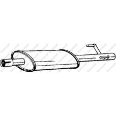 175-413 BOSAL Средний глушитель выхлопных газов