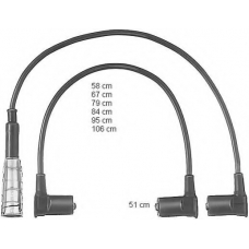 ZEF501 BERU Комплект проводов зажигания