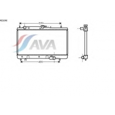 MZ2090 AVA Радиатор, охлаждение двигателя