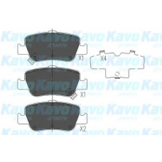 KBP-9104 KAVO PARTS Комплект тормозных колодок, дисковый тормоз