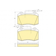 6113599 GIRLING Комплект тормозных колодок, дисковый тормоз