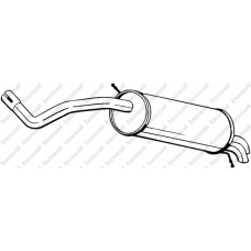 278-273 BOSAL Глушитель выхлопных газов конечный