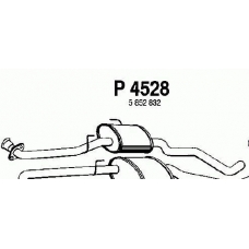P4528 FENNO Средний глушитель выхлопных газов