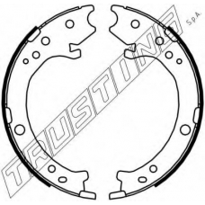 044.025 TRUSTING Комплект тормозных колодок, стояночная тормозная с