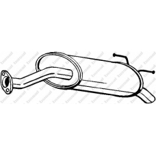 163-393 BOSAL Глушитель выхлопных газов конечный