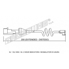 SU.165K TRUSTING Сигнализатор, износ тормозных колодок