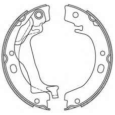 BSA2224.00 OPEN PARTS Комплект тормозных колодок