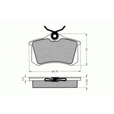 7.107 PEX Комплект тормозных колодок, дисковый тормоз