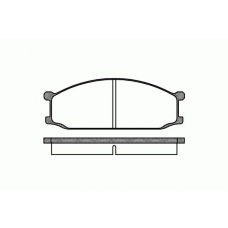 2136.00 ROADHOUSE Комплект тормозных колодок, дисковый тормоз