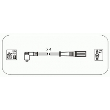FAS26 JANMOR Комплект проводов зажигания
