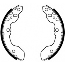 VBS563 MOTAQUIP Комплект тормозных колодок