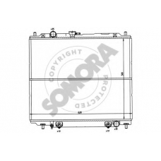 183142 SOMORA Радиатор, охлаждение двигателя