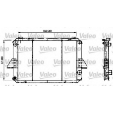 730130 VALEO Радиатор, охлаждение двигателя