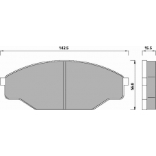 440781 ROULUNDS Комплект тормозных колодок, дисковый тормоз