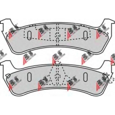 38667 ABS Комплект тормозных колодок, дисковый тормоз
