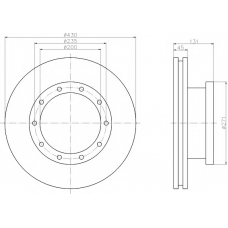 CVD541 DON Тормозной диск