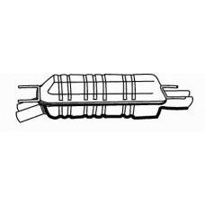 617456 FONOS Глушитель выхлопных газов конечный