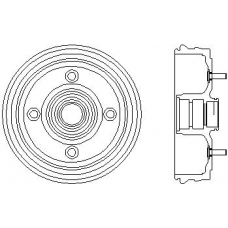 94030800 TEXTAR Тормозной барабан