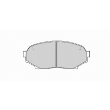 FD6648A NECTO Комплект тормозных колодок, дисковый тормоз