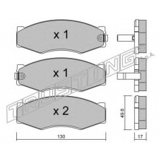 068.1 TRUSTING Комплект тормозных колодок, дисковый тормоз