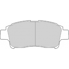 FD6870A NECTO Комплект тормозных колодок, дисковый тормоз