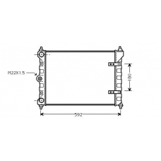 VW2095 AVA Радиатор, охлаждение двигателя
