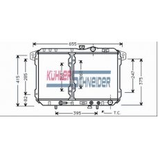0504601 KUHLER SCHNEIDER Радиатор, охлаждение двигател