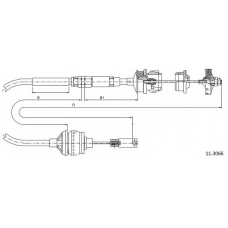 11.3066 CABOR Трос, управление сцеплением