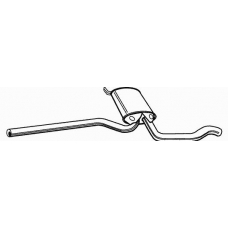 616564 FONOS Средний глушитель выхлопных газов