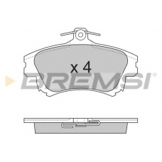 BP2703 BREMSI Комплект тормозных колодок, дисковый тормоз