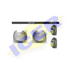 79KT0033 C ICER Комплект тормозных колодок