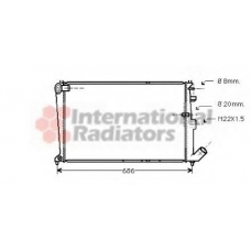 09002065 VAN WEZEL Радиатор, охлаждение двигателя