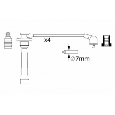 0 986 357 272 BOSCH Комплект проводов зажигания