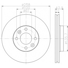92241503 TEXTAR Тормозной диск