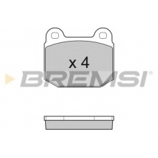 BP3035 BREMSI Комплект тормозных колодок, дисковый тормоз
