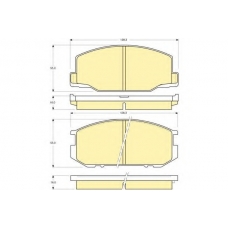 6102169 GIRLING Комплект тормозных колодок, дисковый тормоз